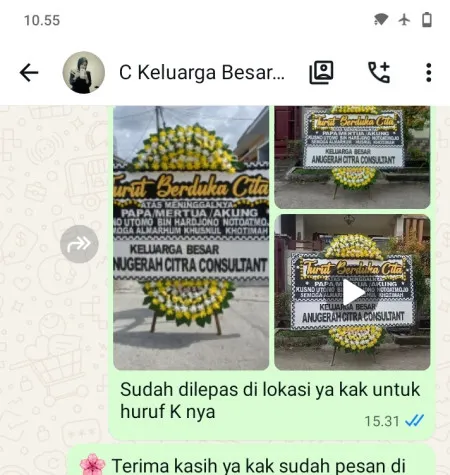 Pengiriman Papan Bunga Duka Tangerang Kota